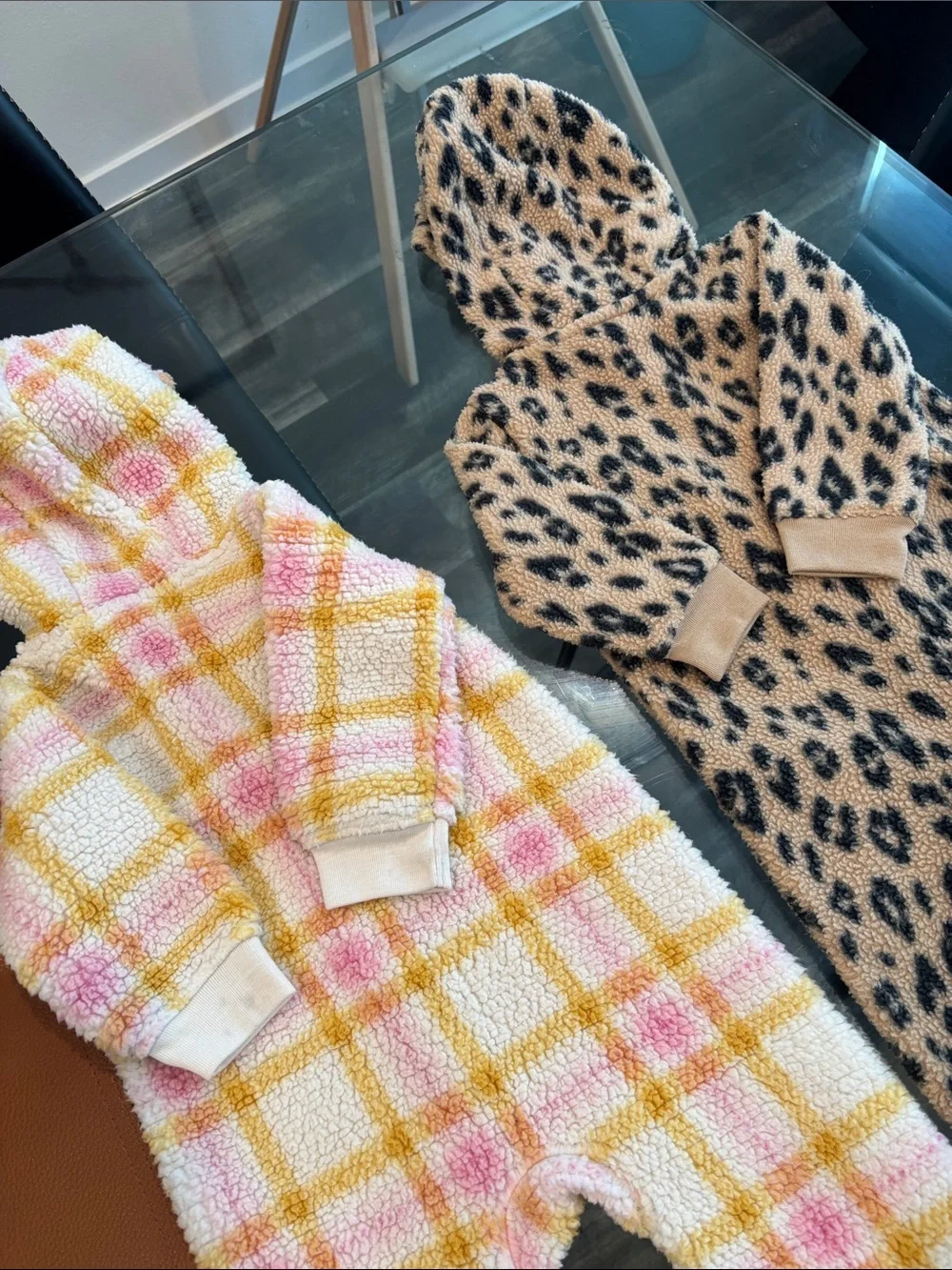 Cozy Sherpa Hooded One-Piece Set of 2 - Size 12 Months